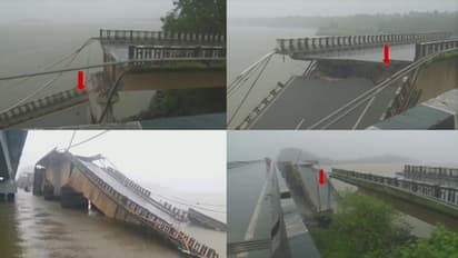 Bridge collapse on Karwar-Goa highway sends lorry into Kali river; Driver rescued, traffic halted