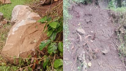 ഇളകിയ പാറക്കല്ലുകളും അസാധാരണ നീരുറവകളും; പനങ്ങാട് നിവാസികൾ ഭീതിയിൽ