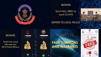 തട്ടിപ്പിൽ വീഴരുത്,സിബിഐയുടെ പേരില് സന്ദേശങ്ങൾ ലഭിച്ചാൽ പൊലീസിനെ അറിയിക്കണം,പൊതുജനങ്ങള്ക്ക് മുന്നറിയിപ്പ്