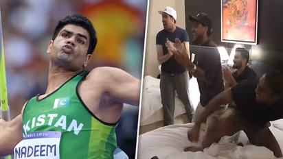 'Pura mahaul badal diya': Pakistani cricketers celebrate Arshad Nadeem's historic Olympic gold (WATCH)