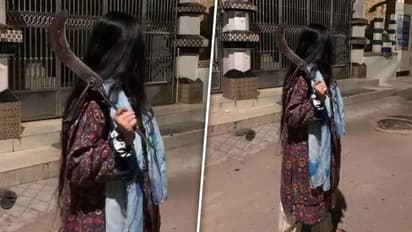 'Like Kaali Ma': Photo of woman holding machete goes viral amidst anti-Hindu violence in Bangladesh
