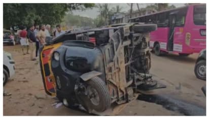 കൂറ്റനാട് നിർത്തിയിട്ടിരുന്ന ഓട്ടോയിലേക്ക് ബസ് ഇടിച്ചുകയറി അപകടം; 3 കുട്ടികളുൾപ്പടെ 7 പേർക്ക് പരിക്ക്