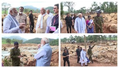 മോദി ആദ്യമെത്തിയത് വെള്ളാർമല സ്കൂളിൽ; കുട്ടികളെ ഇനി എവിടെ പഠിപ്പിക്കുമെന്ന് പ്രധാനമന്ത്രി