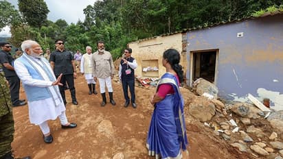 PM Modi spends a day in Wayanad, witnesses aftermath of nature's carnage; See PICS