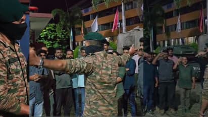 'വാടാ... ഗിവ് മി എ ഹഗ്', ഇരുകൈയ്യും നീട്ടി ലഫ്. കേണല് ഋഷി വിളിച്ചു, വാരിപ്പുണർന്ന് സല്യൂട്ട് നൽകി ഓഫ്റോഡേഴ്സ്