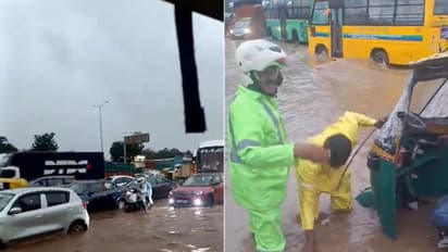 ಬೆಳ್ಳಂಬೆಳಗ್ಗೆ ಬೆಂಗಳೂರಿನ ಈ ರಸ್ತೆಗಳಲ್ಲಿ ಟ್ರಾಫಿಕ್ ಜಾಮ್, ಭಾರಿ ಮಳೆಗೆ ಹಲವು ಪ್ರದೇಶ ಜಲಾವೃತ!