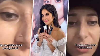 Bangalore: Katrina Kaif's Kay brand eyeliner lasted or vanished in heavy rain? Woman's review video goes viral
