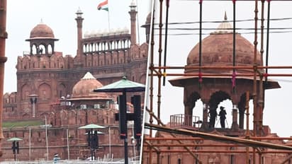 Red Fort gears up for Independence Day 2024: Preparations in full swing (WATCH)