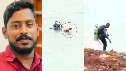 അര്ജുനെ തേടി ഈശ്വര് മല്പെ; പുഴയിലിറങ്ങി നിര്ണായക പരിശോധന, ലോഹ ഭാഗം കണ്ടെത്തി, ആക്ഷൻ പ്ലാനുമായി നേവി