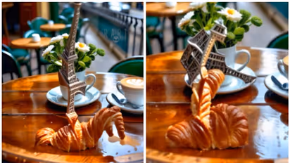 Viral Video: AI-Generated dance of Croissant and Eiffel Tower steals the show online [WATCH] 