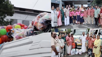 ഈ ദുരിതകാലം താണ്ടാൻ കുഞ്ഞുങ്ങൾക്ക് കരുതൽ; അന്തിക്കാടിന്‍റെ കളിപ്പാട്ട - പുസ്തക വണ്ടികൾ വയനാട്ടിലെത്തി