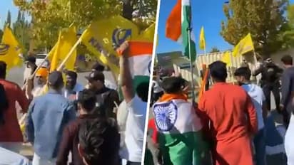 Canada: Khalistani supporters disrupt Tiranga rally in Surrey, face pushback from Indian nationals (WATCH)