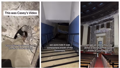 റോഡിലെ കുഴിയിൽ കാലുടക്കി, നോക്കിയപ്പോൾ തുരങ്കം പിന്നെ കണ്ടത് സിനഗോഗ്; എല്ലാം ന്യൂയോർക്ക് നഗരത്തിന് താഴെ 