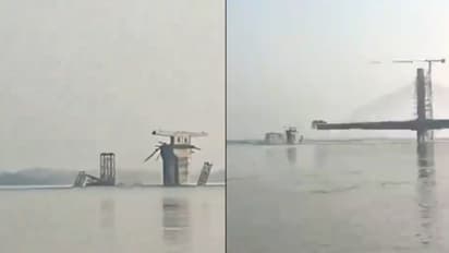 Bihar bridge collapse: Under-construction structure over river Ganga falls again (WATCH)