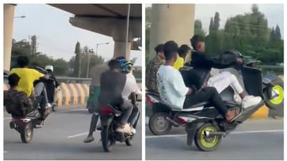 'ഇപ്പോഴെല്ലാം അപ്പപ്പോൾ'; ബെംഗളൂരു നഗരത്തിൽ സ്റ്റണ്ട് നടത്തി പറന്നത് 44 പേർ; പിന്നീട് സംഭവിച്ചത് കാണേണ്ട കാഴ്ച