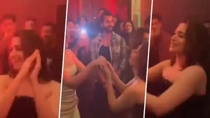 Stree 2 Success Party: Tamannaah, Kriti Sanon, Shraddha enjoy dancing to 'Aaj Ki Raat'; check out viral video 