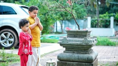 ತಂಗಿಗೆ ಕಾಲ್ಗೆಜ್ಜೆ ಕೊಟ್ಟಿದ ರಣ್ವಿತ್; ರಿಷಬ್ ಶೆಟ್ಟಿ ಮಕ್ಕಳ ರಕ್ಷಾ ಬಂಧನ ಫೋಟೋ ವೈರಲ್