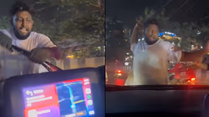 Bengaluru SHOCKER! Drunk biker smashes car windshield, creates ruckus; video goes viral (WATCH)