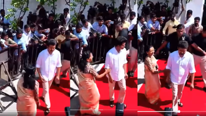 மகனை ஆசையோடு கூப்பிட்ட ஷோபா... மதிக்காமல் சென்ற விஜய் - வைரலாகும் வீடியோ