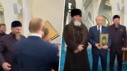 Russian President Putin kisses Quran at Chechnya mosque, viral video sets Internet abuzz (WATCH)