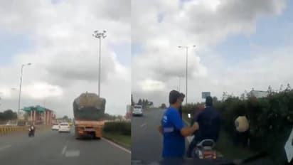 ചങ്കിടിക്കും വീഡിയോ; 500 മീറ്ററോളം തനിയെ ബൈക്കുമായി കൊച്ചുകുഞ്ഞ്, മാതാപിതാക്കൾ തെറിച്ചു വീണു