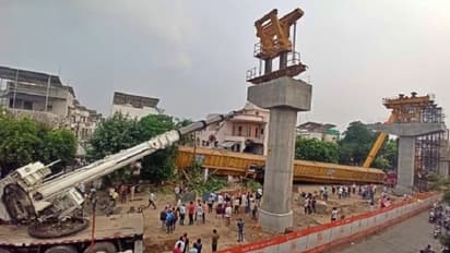 ಮೆಟ್ರೋ ಕಾಮಗಾರಿ ವೇಳೆ ಕುಸಿದು ಬಿದ್ದ ಕ್ರೇನ್, ವಿಡಿಯೋ ವೈರಲ್!