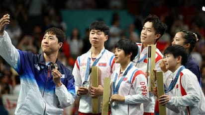 ದಕ್ಷಿಣ ಕೊರಿಯಾ ಅಥ್ಲೀಟ್ಸ್ ಜತೆ ನಗುತ್ತಾ ಸೆಲ್ಫಿ ತೆಗೆದ ಉತ್ತರ ಕೊರಿಯಾ ಅಥ್ಲೀಟ್ಗಳ ವಿರುದ್ಧ ಕ್ರಮ!