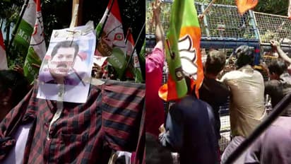 മുകേഷ് രാജിവെക്കണം; വീട്ടിലേക്ക് യുവമോർച്ച, മഹിളാ കോൺഗ്രസ് മാർച്ച്, സജി ചെറിയാനെതിരെയും പ്രതിഷേധം