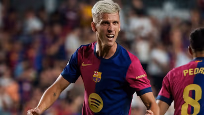 La Liga 2024-25: Debutant Dani Olmo's late winner helps Barcelona beat Rayo Vallecano 2-1
