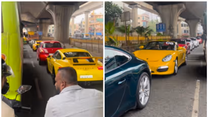 Viral Video shows Porsches and Swift trapped together in Bengaluru traffic [WATCH]