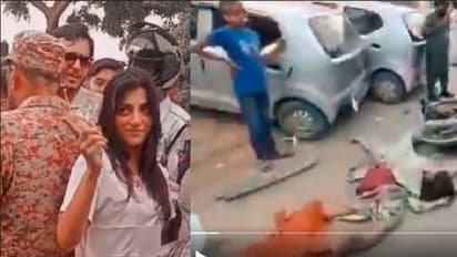 ಅಪಘಾತವೆಸಗಿ ಇಬ್ಬರ ಬಲಿ ಪಡೆದು ಉದ್ಯಮಿ ಪತ್ನಿಯ ಉದ್ಧಟತನದ ವರ್ತನೆ