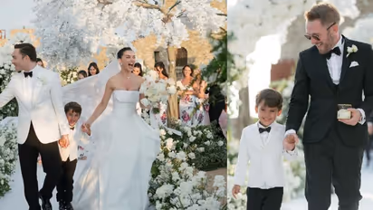 ಇಟಲಿಯಲ್ಲಿ ಬಾಯ್‌ಫ್ರೆಂಡ್‌ ಕೈ ಹಿಡಿದ ಕನ್ನಡದ ವಿಲನ್ ನಟಿ: ಅಮ್ಮನ ಮದುವೆಯಲ್ಲಿ ಶೋ ಸ್ಟೀಲರ್ ಆದ ಮಗ