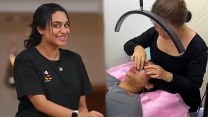 കൺപീലിയിൽ പരീക്ഷണം നടത്തി ലക്ഷ്മി നക്ഷത്ര; 'പിള്ളേരുടെ ഓരോരോ ഫാഷനേ'ന്ന് കമന്റുകൾ 