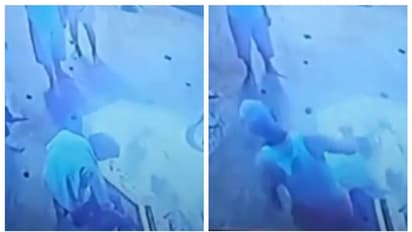 ക്ഷേത്ര ദർശനത്തിനെത്തിയ വിശ്വാസിയെ ചവിട്ടുന്ന പുരോഹിതന്റെ വീഡിയോ വൈറല്; പിന്നാലെ വിവാദം