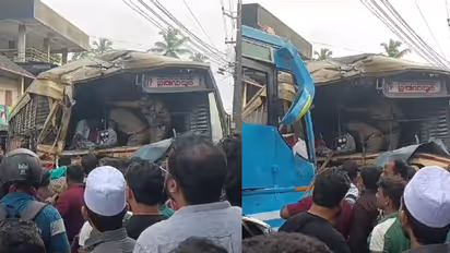 നാദാപുരത്ത് കെഎസ്ആർടിസിയും സ്വകാര്യ ബസും കൂട്ടിയിടിച്ച് വൻ അപകടം; വിദ്യാർത്ഥികള്‍ ഉൾപ്പെടെ നിരവധി പേര്‍ക്ക്