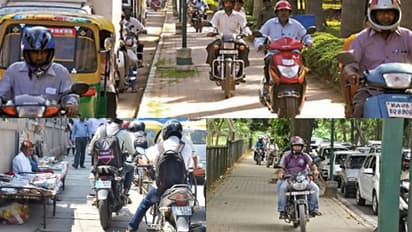 ഫുട്‍പാത്തിലൂടെ ടൂവീലർ ഓടിക്കാറുണ്ടോ നിങ്ങൾ? എട്ടിന്‍റെ  പണി വണ്ടി വിളിച്ചുവരുന്നുണ്ടെന്ന് പൊലീസ്!