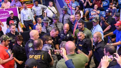 Man storms press area at Donald Trump rally in Johnstown, subdued with taser amid security concerns (WATCH)