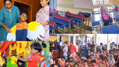 മുണ്ടക്കൈ, വെള്ളാർമല സ്കൂളുകളിലെ വിദ്യാർത്ഥികൾ വീണ്ടും ക്ലാസിലേക്ക്; അതിജീവനത്തിന്‍റെ പടവുകൾ താണ്ടി കുരുന്നുകൾ