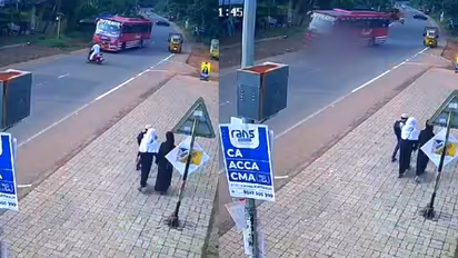 ഇടംവലം നോക്കാതെ റോഡിലേക്ക്, ഇടിച്ച് തെറിപ്പിച്ച് ബസ്, ചിതറിത്തെറിച്ച് സ്കൂട്ടർ, ഒരാൾ മരിച്ചു