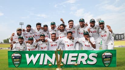 வரலாற்று சாதனை - உலக டெஸ்ட் சாம்பியன்ஷிப் புள்ளிப் பட்டியலில் 4ஆவது இடத்திற்கு முன்னேறிய வங்கதேசம்!