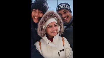 ஹனி மூனுக்கு செல்லும் போது மகளையும் அழைத்து சென்ற சித்தி வரலட்சுமி சரத்குமார்! வைரல் போட்டோஸ்!