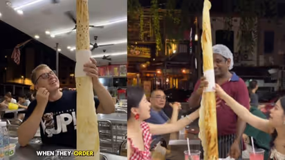 ഇതാണോ ലോകത്തിലെ ഏറ്റവും വലിയ ദോശ? 'ബ്രോ ചെന്നൈയിലേക്ക് വാ' എന്ന് കമന്റ്