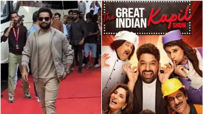 Devara: Kapil Sharma welcomes Jr NTR; actor promotes upcoming movie, video from sets go VIRAL - WATCH
