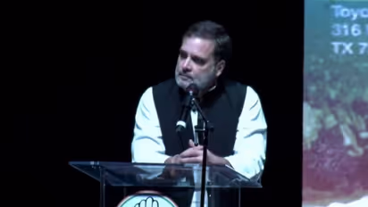 Rahul Gandhi slams PM Modi at US event, says '56-inch chest', direct connection with god is now history