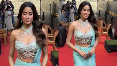 'Aap chor dijiye..', Janhvi Kapoor REACTS angrily after seeing paparazzi push each other to click her - WATCH