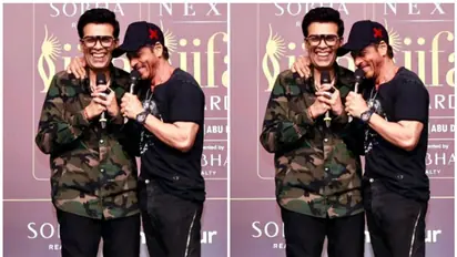 'Love you bhai...', Karan Johar shares photos with Shah Rukh Khan from IIFA; calls him 'family'