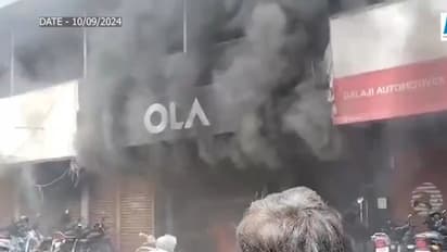 Irked over EV services, man sets OLA showroom on fire in Karnataka’s Kalaburagi; video goes viral (WATCH)