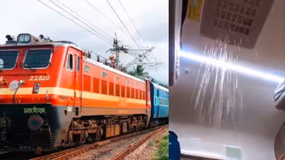 ಜಬಲ್ಪುರ ನಿಜಾಮುದ್ದೀನ್ ರೈಲಿನಲ್ಲಿ ಪ್ರಯಾಣಿಕರಿಗೆ ವಾಟರ್ ಫಾಲ್ಸ್ ಸೌಲಭ್ಯ! ವೀಡಿಯೋ ಸಖತ್ ವೈರಲ್