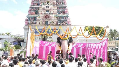 ಶ್ರೀ ಸಿದ್ದಲಿಂಗೇಶ್ವರ ಸ್ವಾಮಿ ದೇಗುಲಕ್ಕೆ 'ನಿರಂಜನಾ' ಹೆಸರಿನ‌ ಹೊಸ ಅಥಿತಿ: ಇದು ಭಾರತದ ಮೊದಲ ತಾಂತ್ರಿಕ ಆನೆ