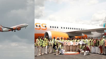 കസവണിഞ്ഞ് പുതിയ ബോയിംഗ്‌ വിമാനം, ഓണാഘോഷം വാനോളമെത്തിച്ച് എയർ ഇന്ത്യ എക്സ്പ്രസ്